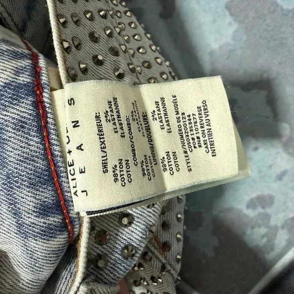 Alice and Olivia Trish Embellished Jeans - Picture 10 of 10